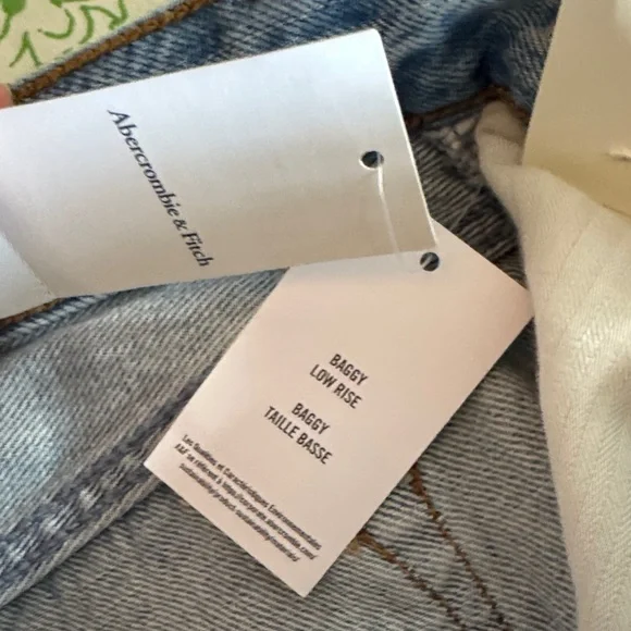 Abercrombie & Fitch Light Blue Jean Shorts shortie Denim - Picture 8 of 8